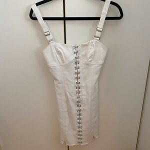 For Love & Lemons White Mini Dress